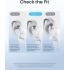 Anker Soundcore Liberty Buds, Semi-in-Ear Design, Removable Ear Fins, Real-Time Adaptive Noise Cancelling, Fast Charging, Wireless Bluetooth Earbuds, Translation Earbuds, 30H Playtime - White